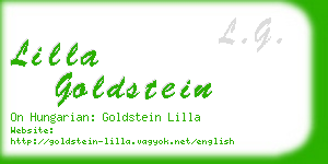 lilla goldstein business card